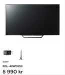  TV SONY kdl-48wd653