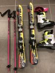 Slalom skidor utrustning stlk 33/34 100 cm