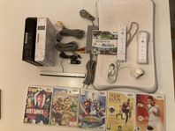 stort Wii paket dubbla konsoler Wii fit bräda mm