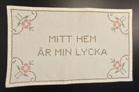 Väggbonad - Mitt hem är min lycka