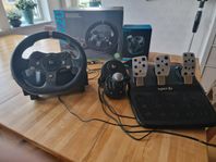 Ratt Logitech G920 + Växelspak