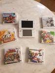 new nintendo 3ds med 6 spel (rosavit)