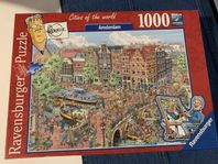 Pussel Ravensburger ”Amsterdam” 1000 komplett och fint!