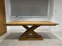 High-end handmade solid oak table