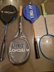 4 olika tennisracket 