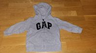 hoodie gap storlek 86/92 grå jacka