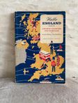 Lärobok i engelska från 1956: HALLO ENGLAND, book one.