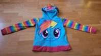 rainbow dash hoodie storlek 122/128