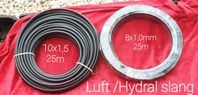 HYDRAL/LUFTSLANG PVC Plaströr 8x1,00mm 25meter Plaströr 10