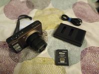 Nikon Coolpix S8000 + Fodral + 1 Extra-Batteri 