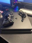 PS4 SLIM (500gb) + 1 kontroll (fw 11.00)