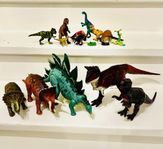 Dinosaurier från Jurassic park och Schleich 