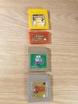 gameboy spel pokemon - zelda 