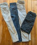 3 par jeans + 1 par shorts (storlek 134/140)