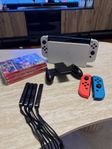 Nintendo Switch Oled med tillbehör 