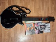 XBOX 360 GUITAR HERO GITARR + GUITAR HERO 3 LEGENDS OF ROCK