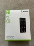 Belkin F5U701CWBLK 7 Port USB 2.0-Hub Svart