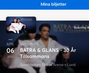 Biljetter BATRA & GLANS - 30 år tillsammans (två stycken)