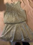 New Lindex glittering dress 128cm