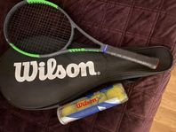 Tennisracket + 8 tennisbollar