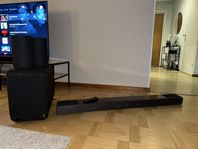 Sony Soundbar med medföljande subwoofer och bakhögtalare