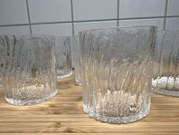 WHISKYGLAS, 7 st, "Woodstock", Bengt Edenfalk, Skruf