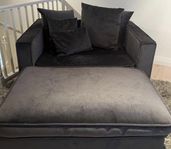 Soffa , pall - Minisoffa " Loveseat " fåtölj 