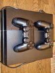 PS4 + 2 handkontroller och 5 spel