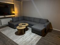 Soffa 3-sits divan + schäslong