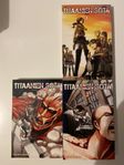 Attack on titan (Titaanien sota) vol. 1,2 och 4 på finska