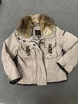 Peuterey jacket jacka beige  coat fur str Xs