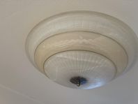 kristallkrona + plafond lampa