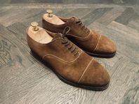 Morjas Oxford Brown Suede, leather sole, inkl skoblock