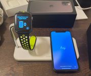 iPhone 11 PRO 256 GB + Apple Watch + Trådlös Laddare