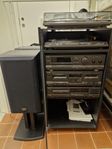 Technics Stereo i delar + Pioneer rack + ext. skivspelare