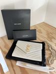 Ny! YSL Saint Laurent Cassandra monogram leather clutch bag