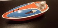 West Germany Tin Litho M5 Hurricane wind-up boat