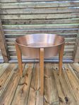 Blombord i teak/metall, 40/50-tal, retro 