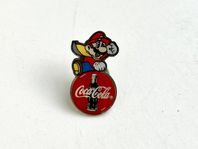 Nintendo Super Mario Bros SNES Coca-cola  pins nålmärken 