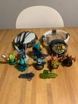 PS3,2 kontroller, 8 spel, 2 plattor, 7 skylanderfigurer