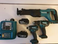 makita kit tigersåg & skruvdragare