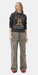 Ganni Izey leopard print jeans