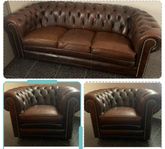 Chesterfield skinngrupp 3+1+1