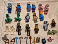 Lego Minecraft Minifigurer / Minifigures // ca 17 st