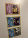 kadabra 98, misty tentacool 99-00, misty poliwrath 99-00