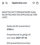 Presentkort på Upplevelse.com 