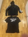 Adidas zip och Reebok stl L