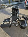 Uppababy Vista V1 med många tillbehör