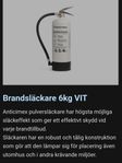 brandsläckare 6kg pulver (vit)