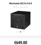 "Wharfedale DELTA X18 B" (2st) pris per st.